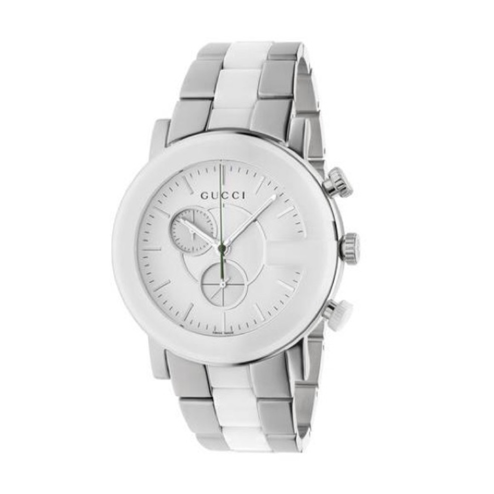 { Gucci } G Chrono 44mm White Face Watch - Picture 2 of 8